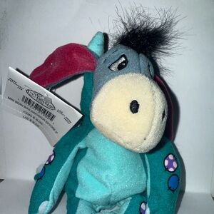 Disney Eeyore Stuffed Animal - Teal and Pink